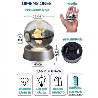 Bola de cristal de Pokémon 3D